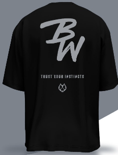 Oversize Negra BW Gris - Badwolf