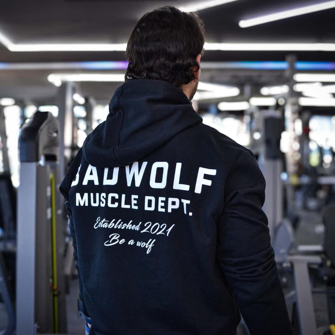 Hoodie Negra - Muscle Dpt.