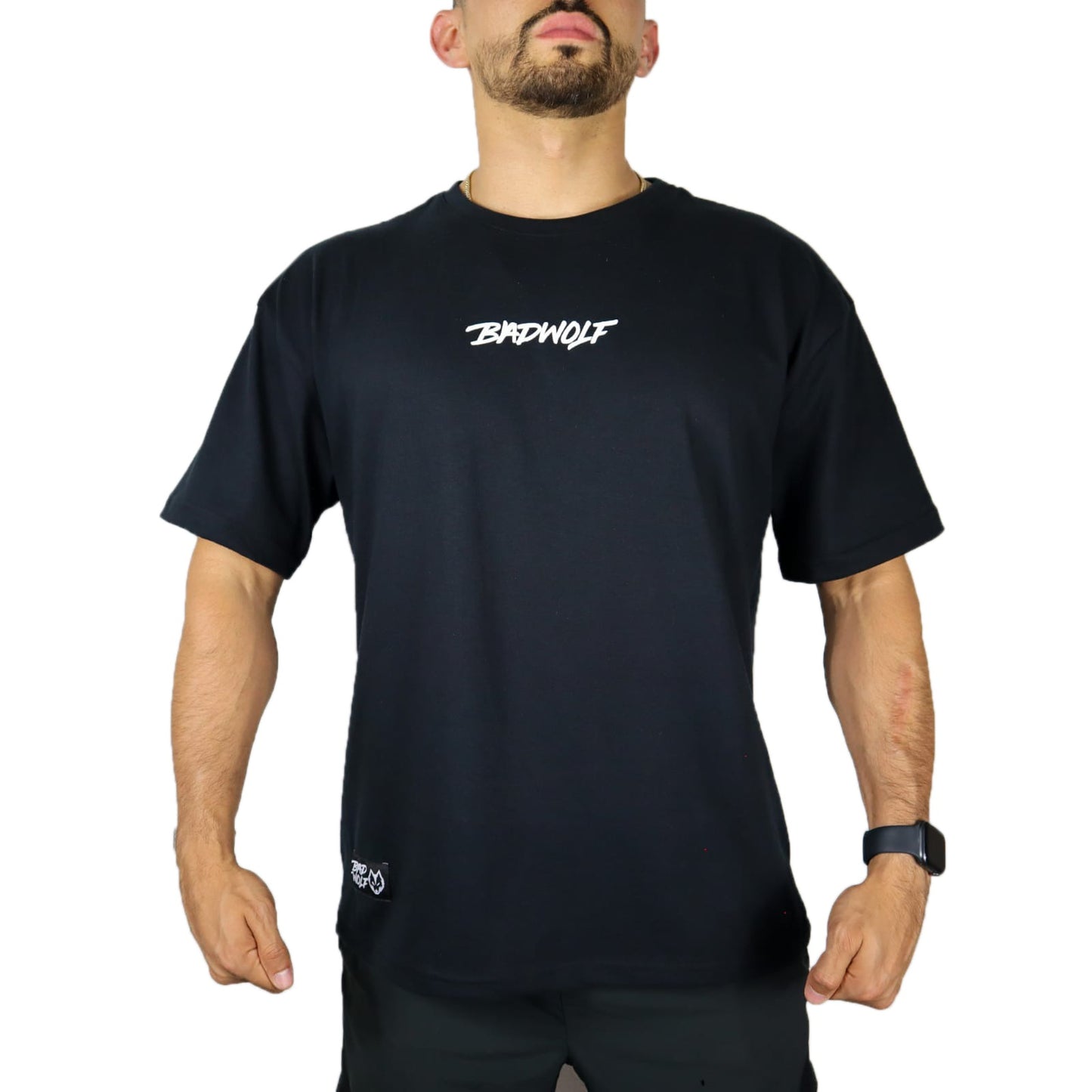Oversize Tshirt Negra LOBO ANIME