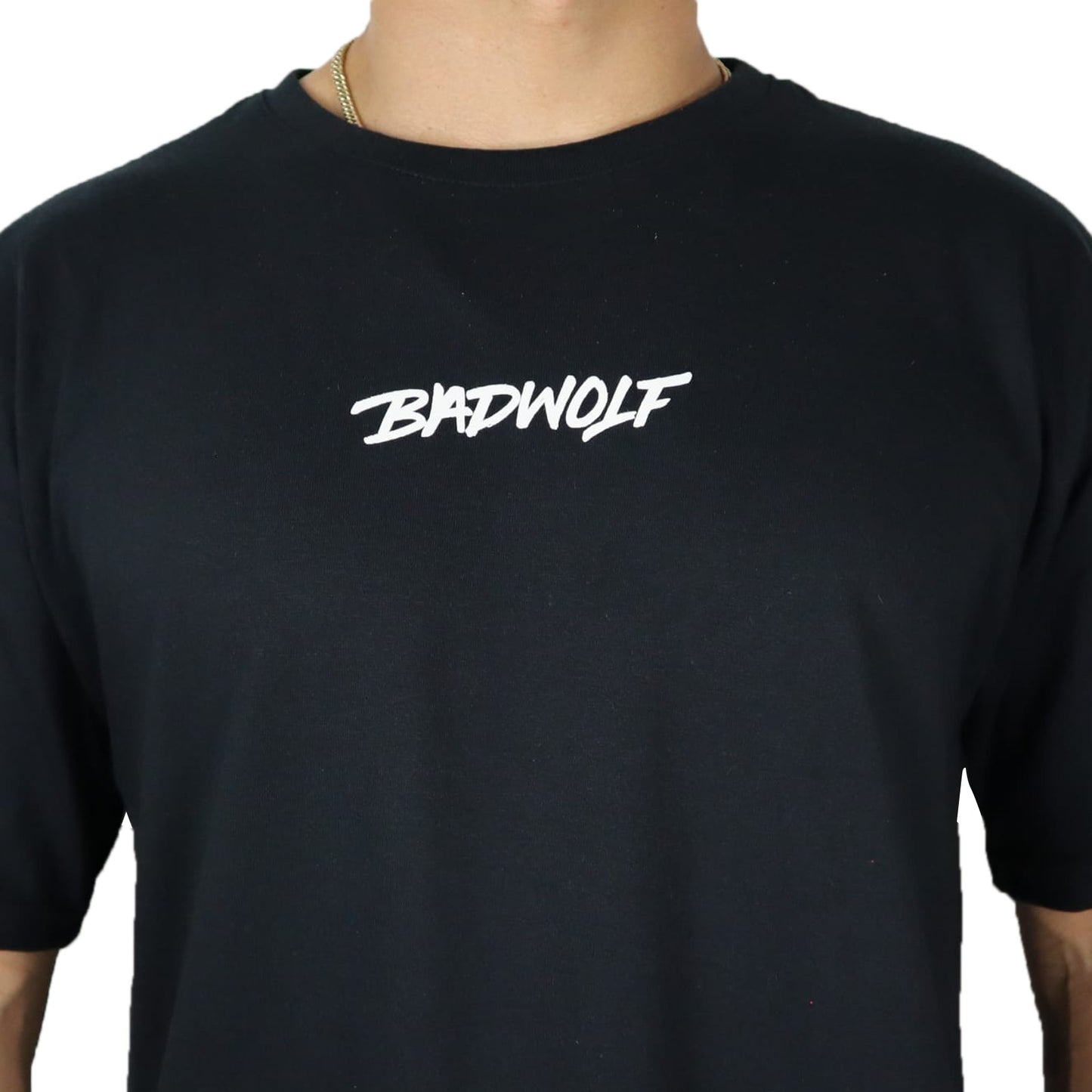 Oversize Tshirt Negra LOBO ANIME