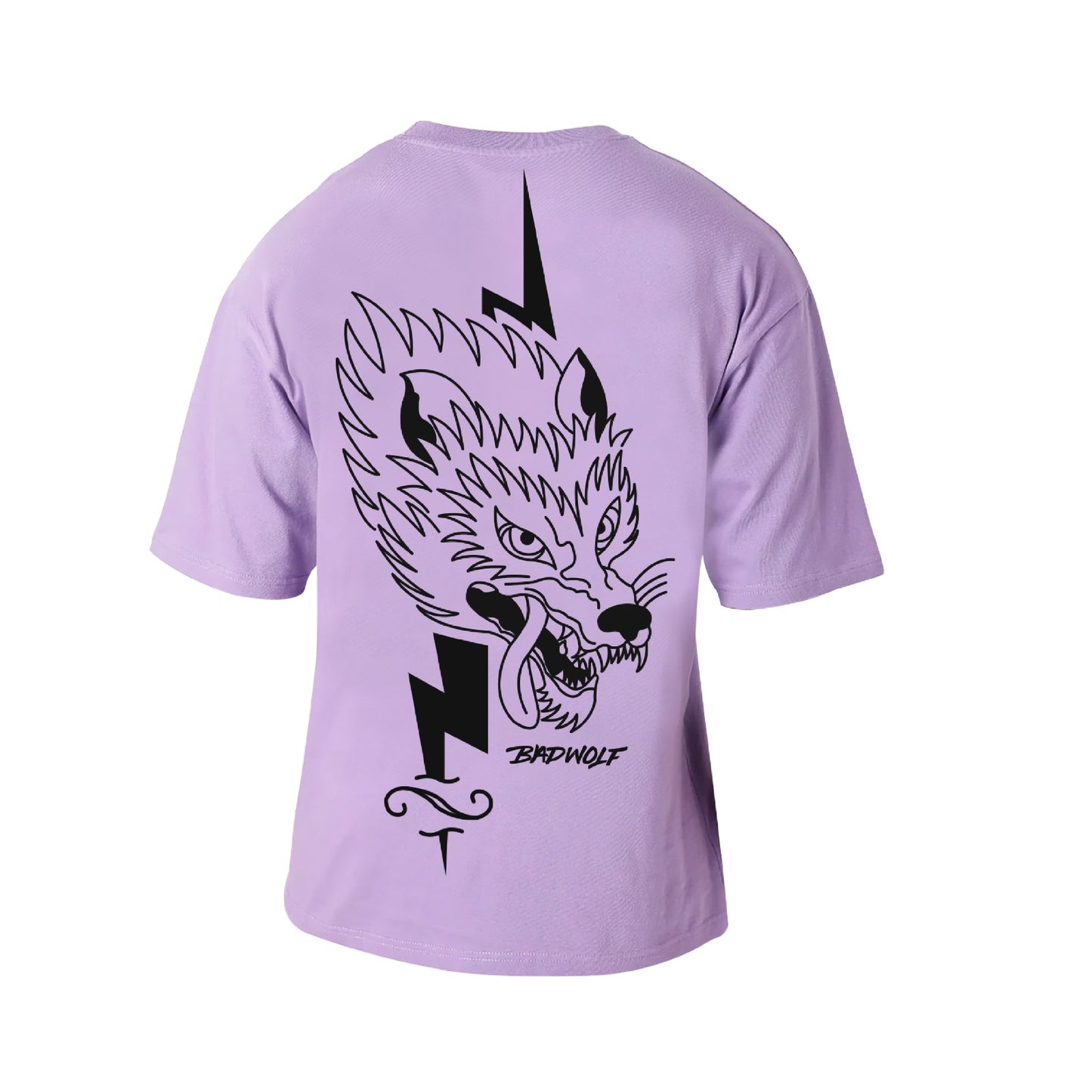 Oversize Anime Tshirt Morada