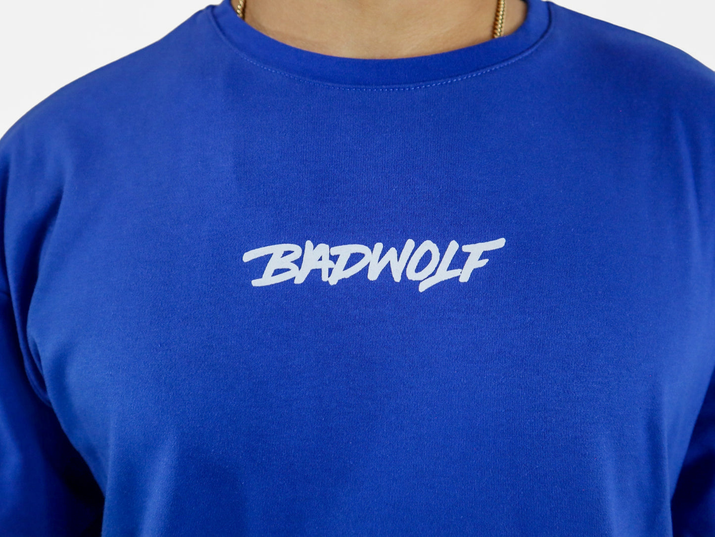 Oversize Azul Rey BW Blanco - Badwolf