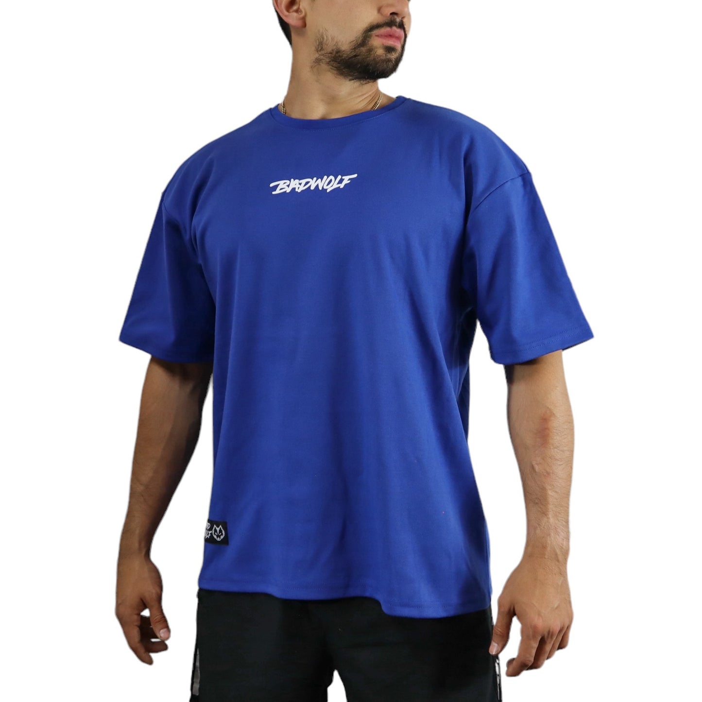 Oversize Azul Rey BW Blanco - Badwolf