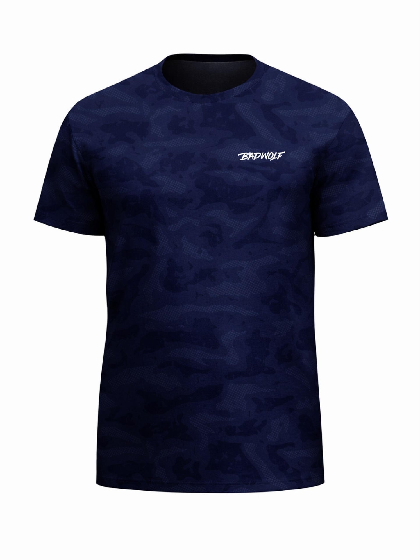 CAMISA FITTED CAMMO AZUL BADWOLF