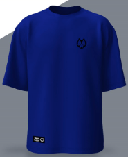 Oversize Tshirt Azul Rey