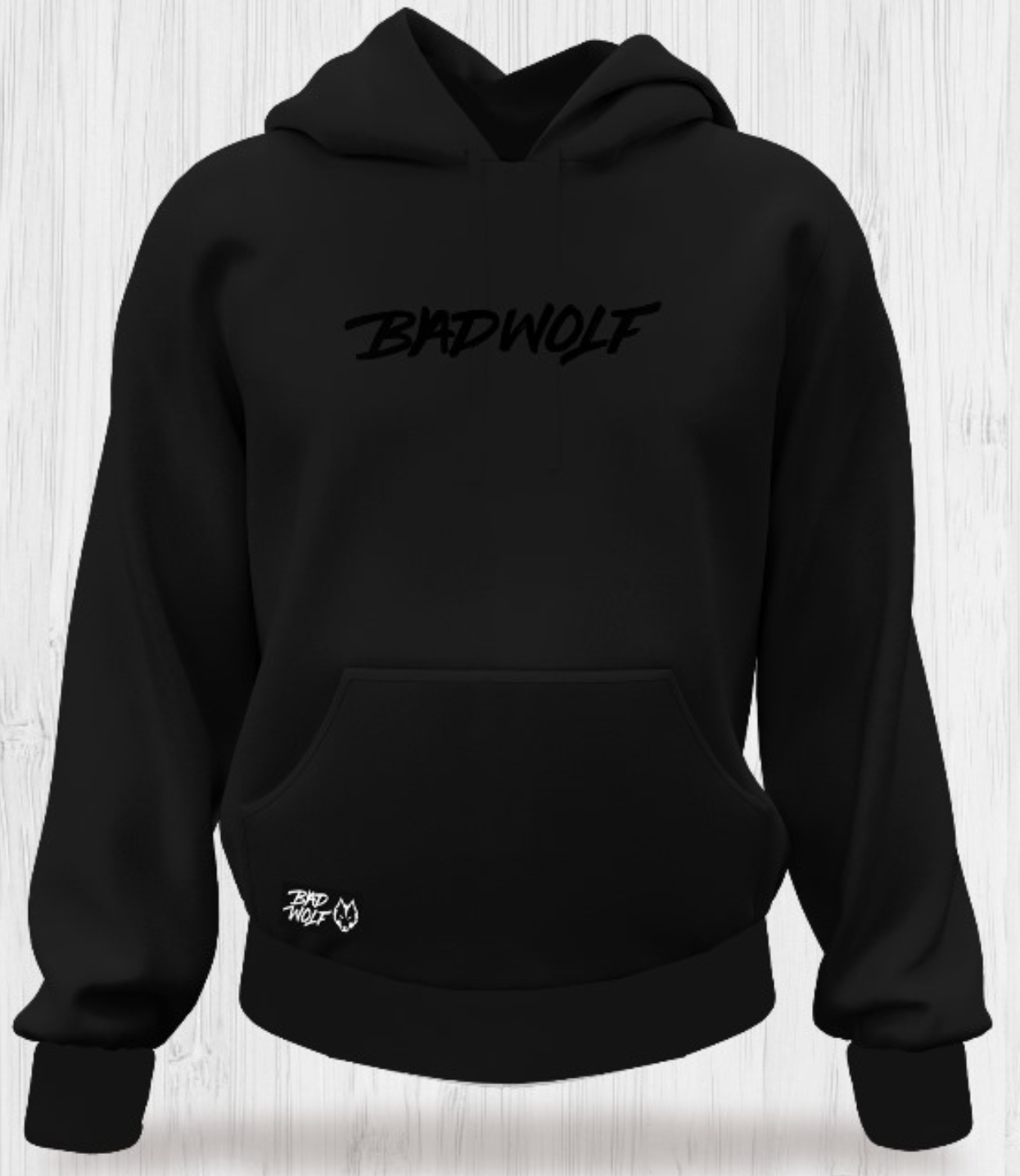 Hoodie BADWOLF BLACK ON BLACK