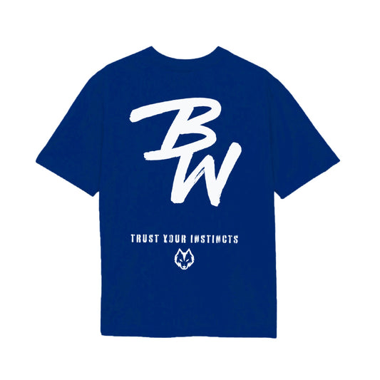 Oversize Azul Rey BW Blanco - Badwolf
