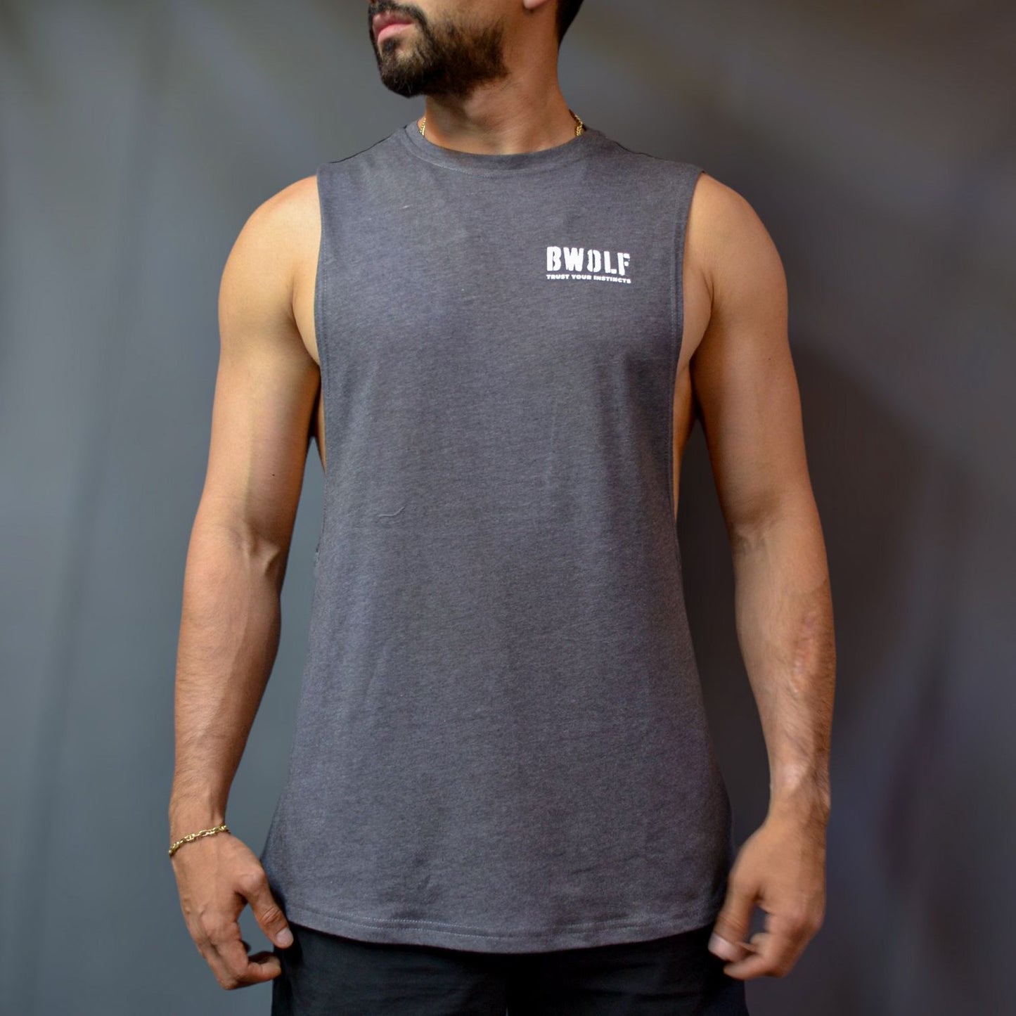 TANK TOP BW GRIS OBSCURO - BWOLF