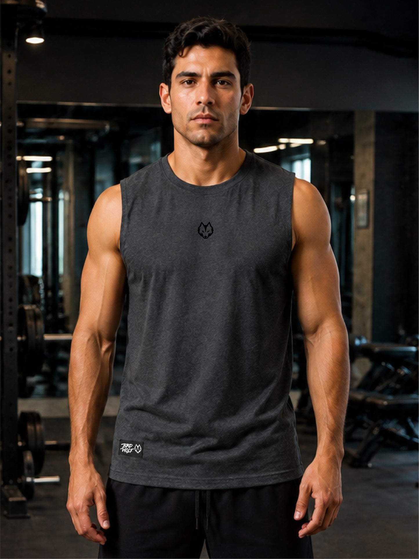 PREVENTA Tank Solid - Gris con Negro