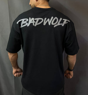 Oversize Tshirt Negra BADWOLF GRIS