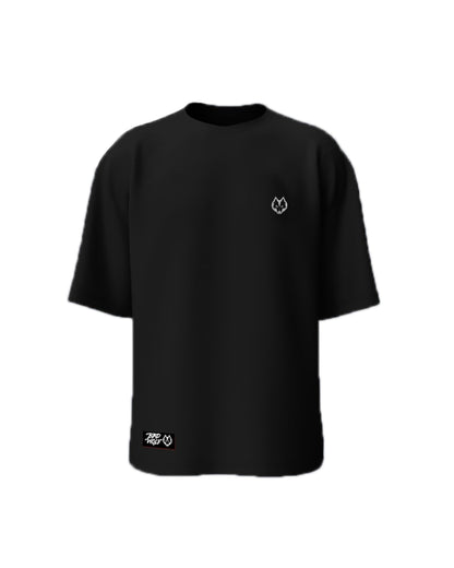 Oversize Tshirt Negra BADWOLF GRIS